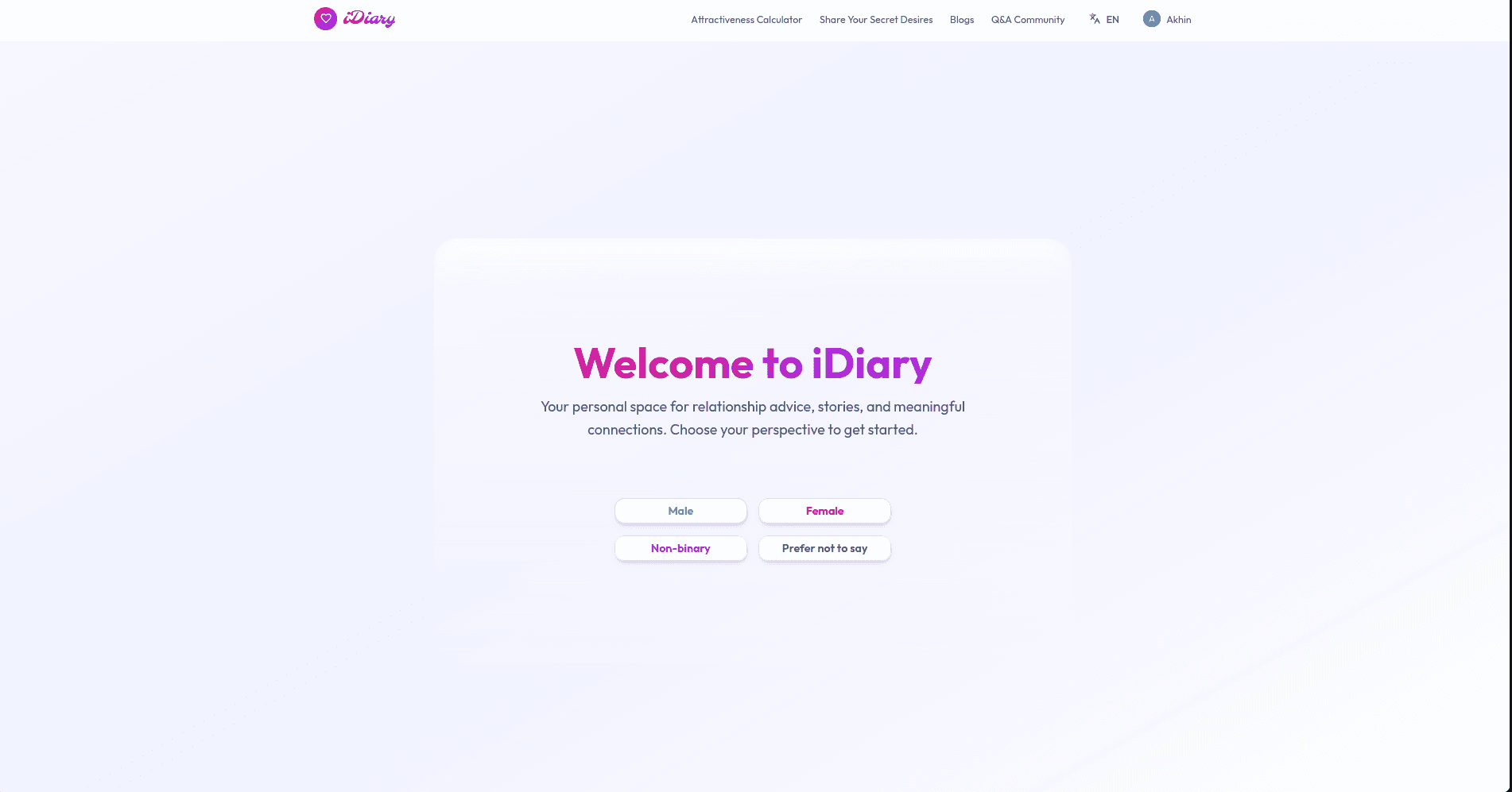 Project: Ishq Diary